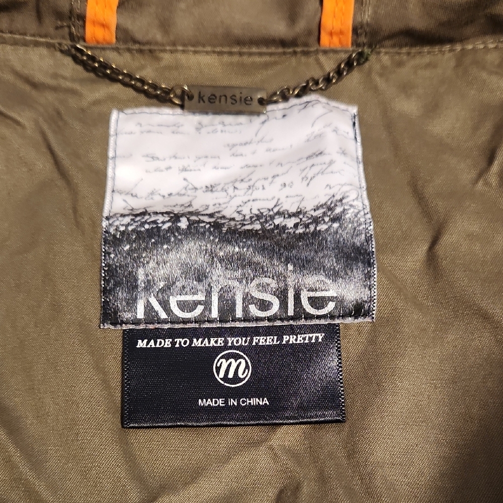 Kensie Khaki Outerwear